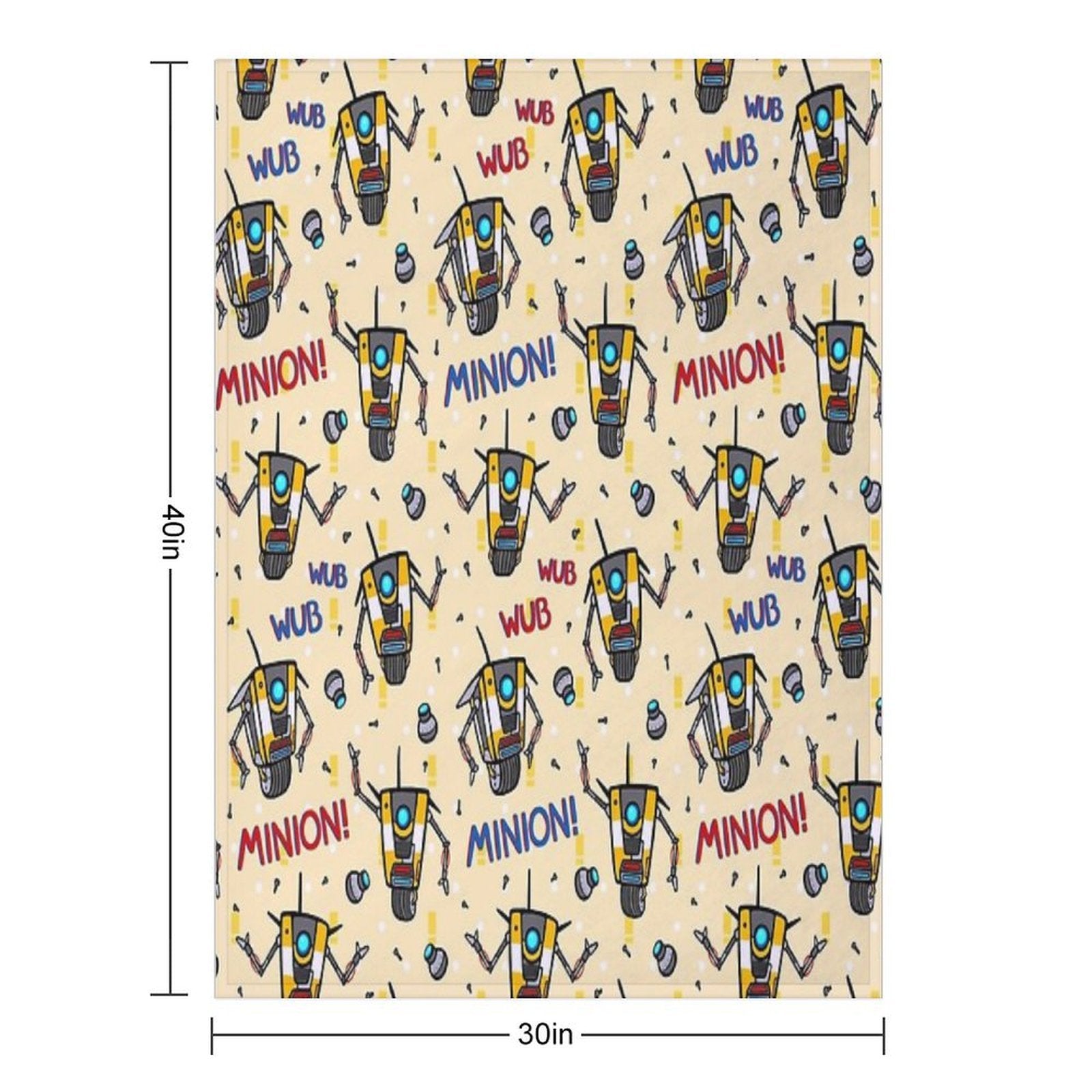CL4P-TP Pattern Gift-ready Throw Blanket