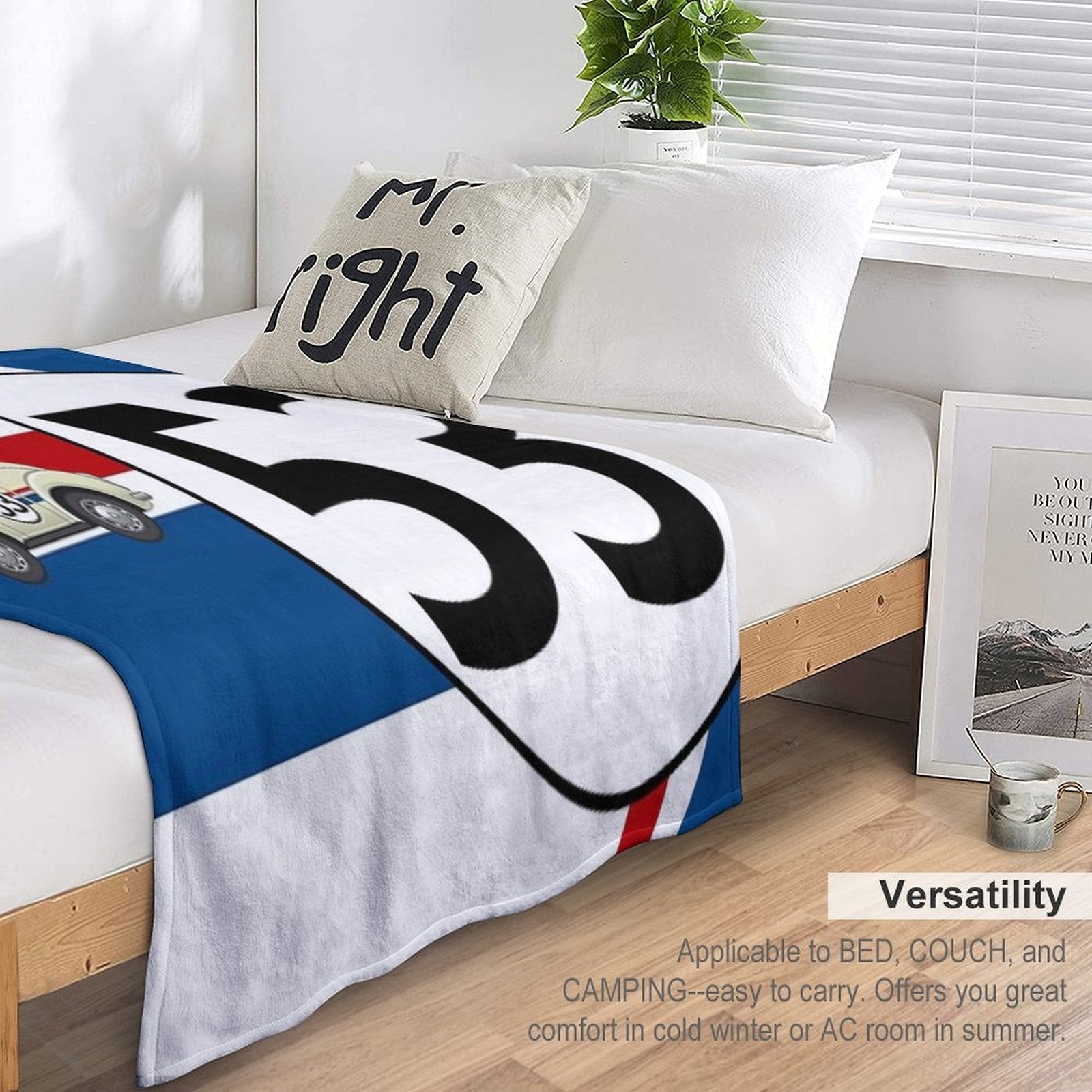 Herbie Fully Loaded Fan Art Shrink-resistant Throw Blanket