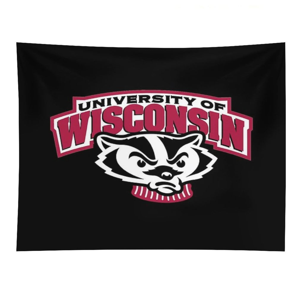 Cool Wisconsin Badgers Design Tapestry