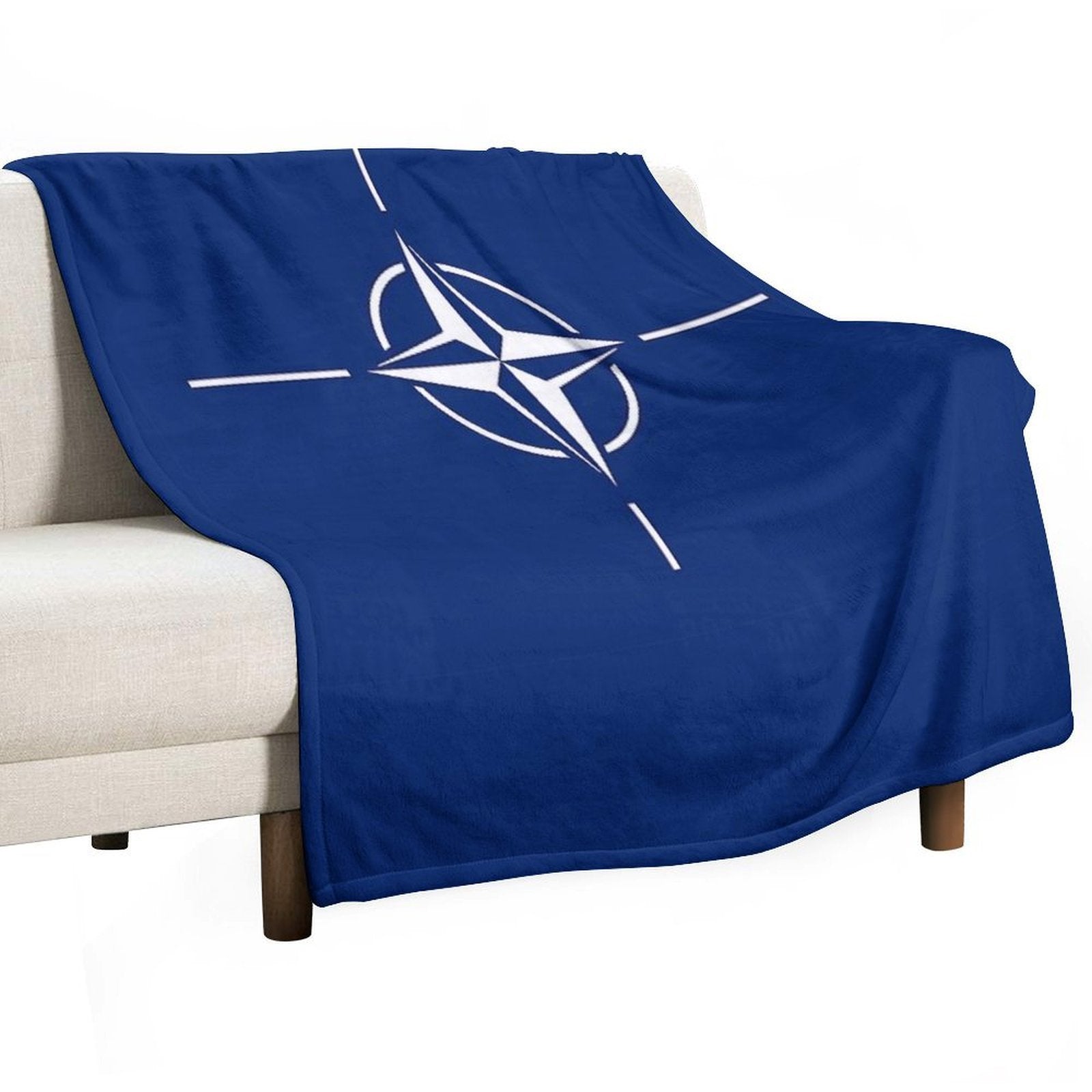 NATO Flag Stickers, Gifts And Products Comfort Throw Blanket