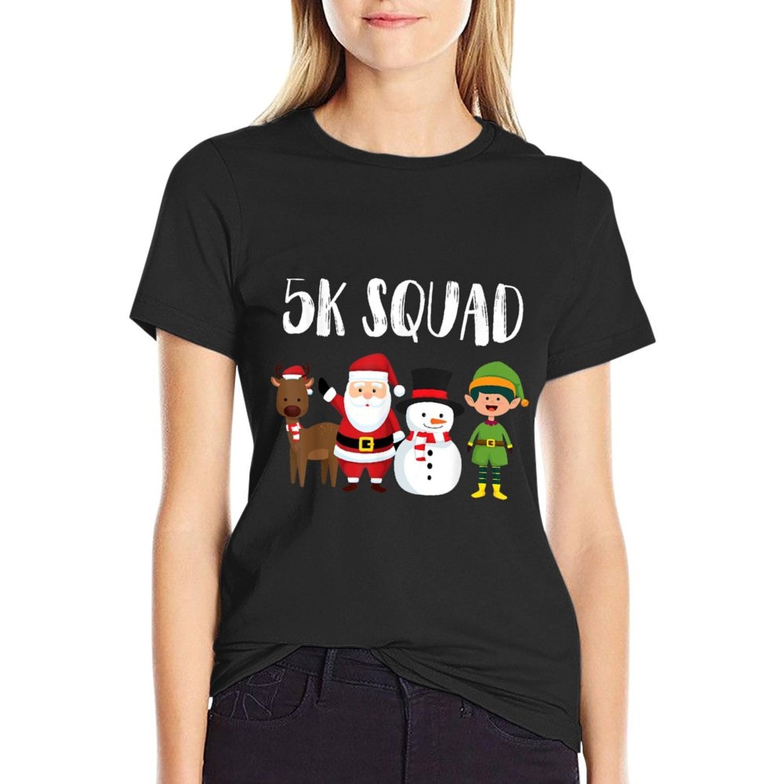 5K Squad Running Christmas Santa Reindeer Elf Snowman Runner  Classic T-Shirt