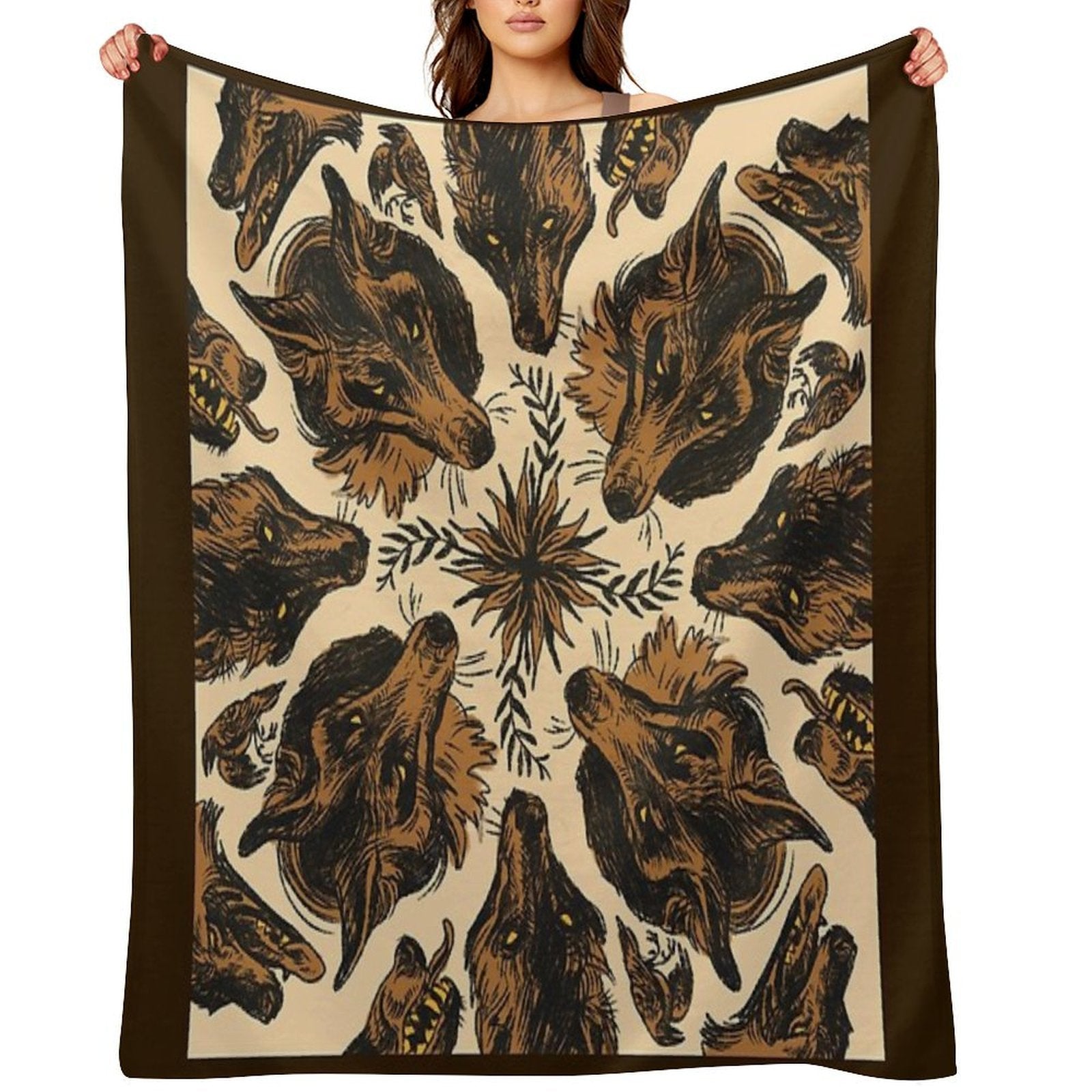 Canine Pattern Versatility Throw Blanket