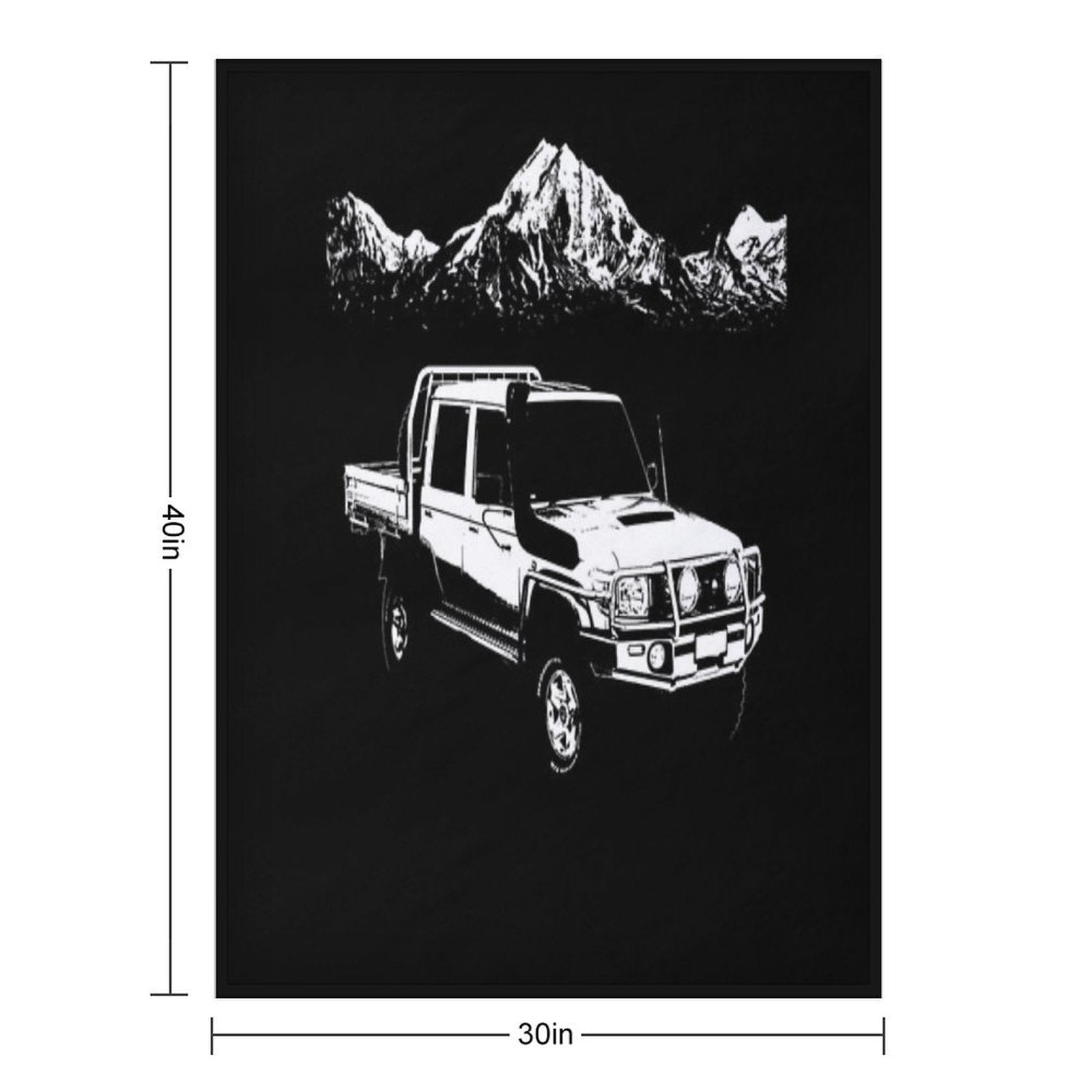79 Series Toyota Cruiser Premium Throw Blanket