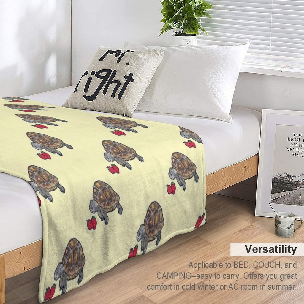 Happy Tortoise Sustainable Throw Blanket