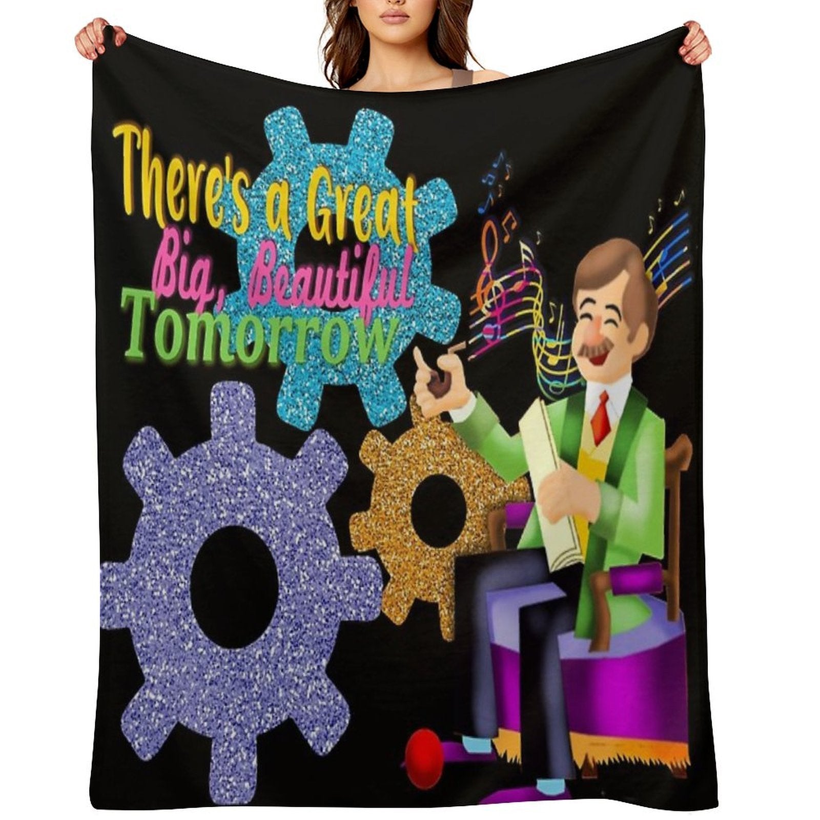 Carousel of Progress Durable Throw Blanket