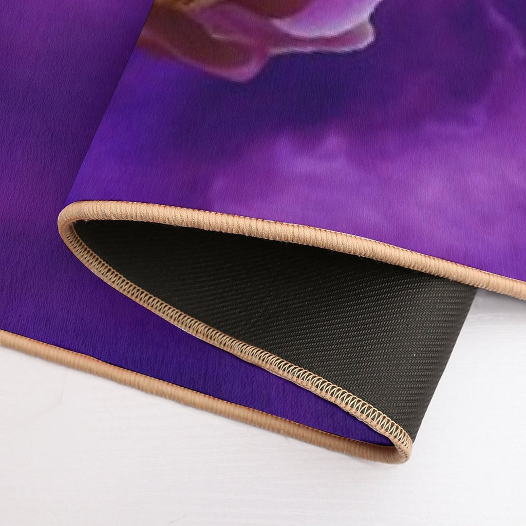 Purple Orchids  Fade-Resistant Bath Mat