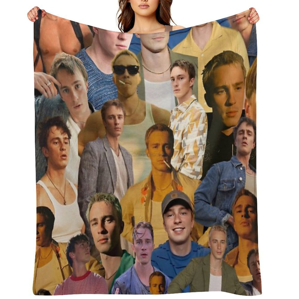 Drew Starkey Photo Collage Anti-pilling Throw Blanket