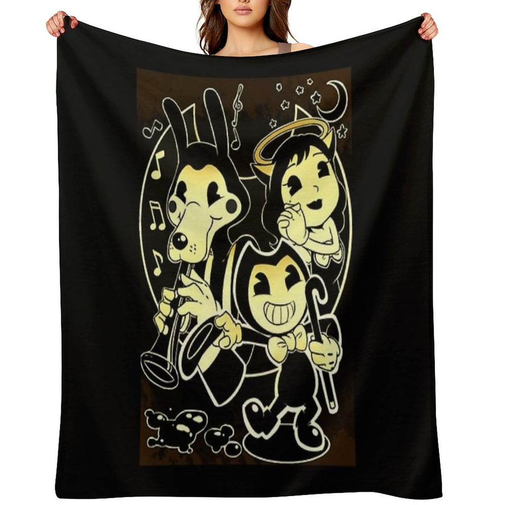 Bendy Boris And Alice Lightweight Throw Blanket