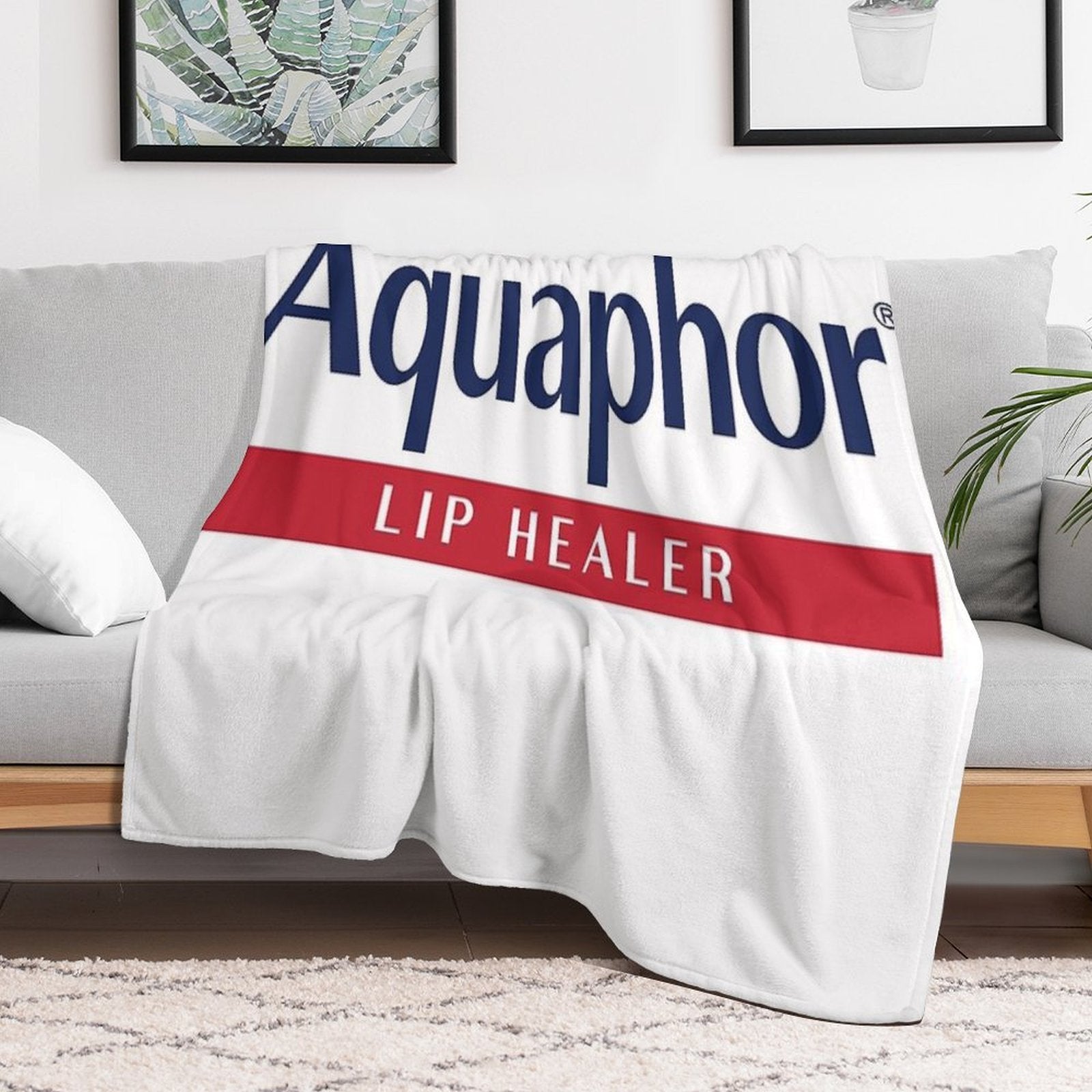 Aquaphor Machine-washable Throw Blanket