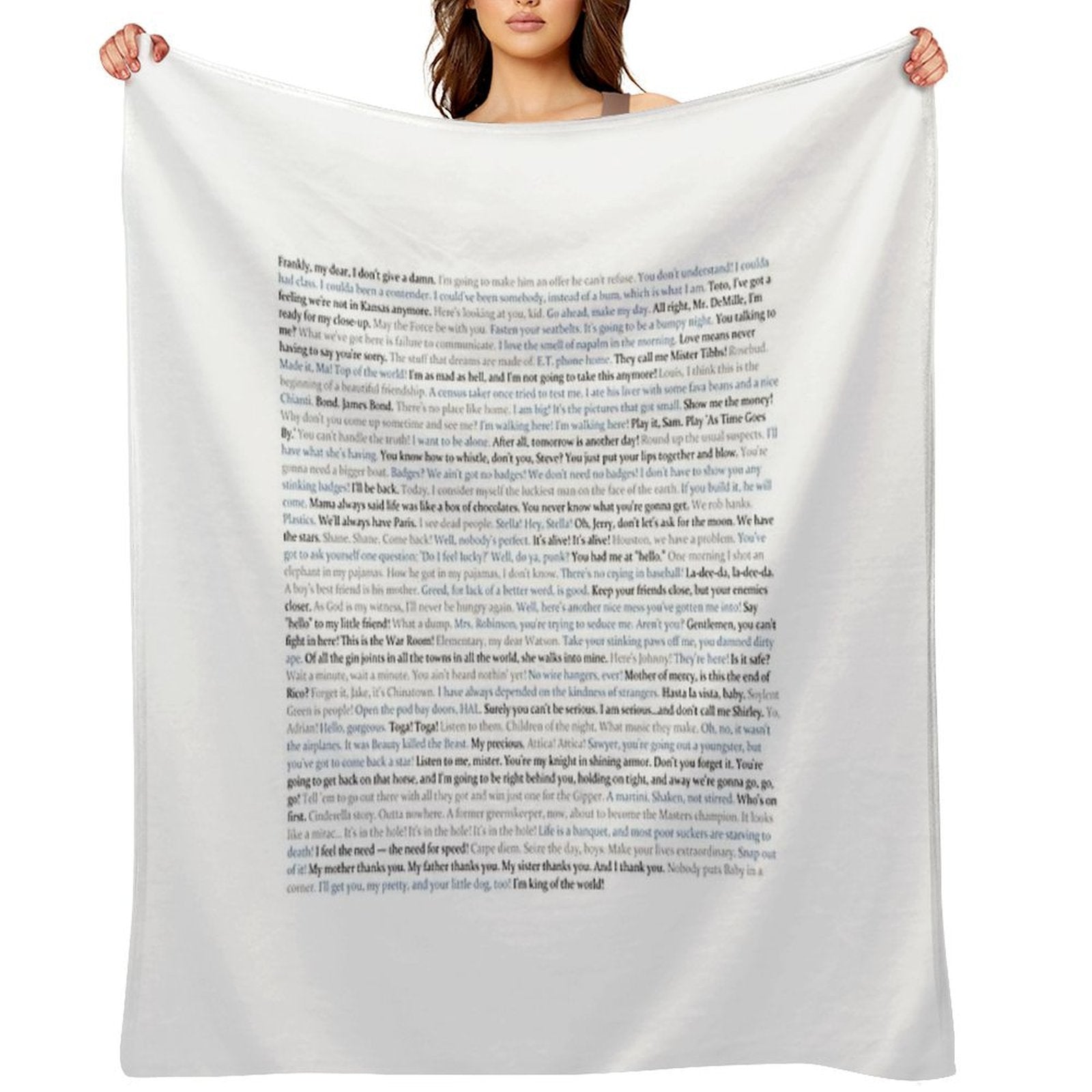 Movie Quotes Quick-dry Throw Blanket