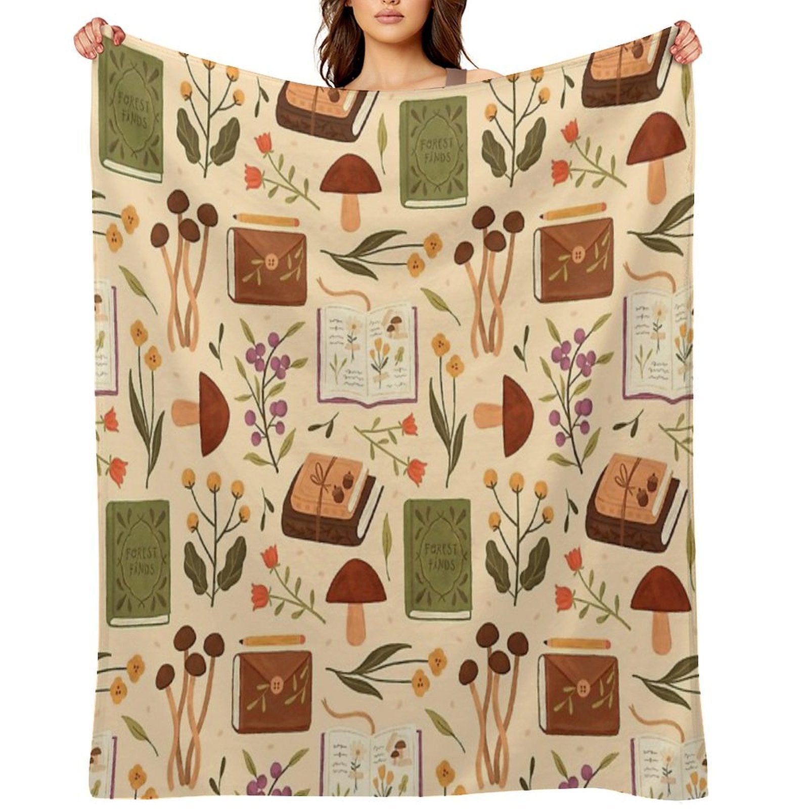 Bookish Forest Gift-ready Throw Blanket