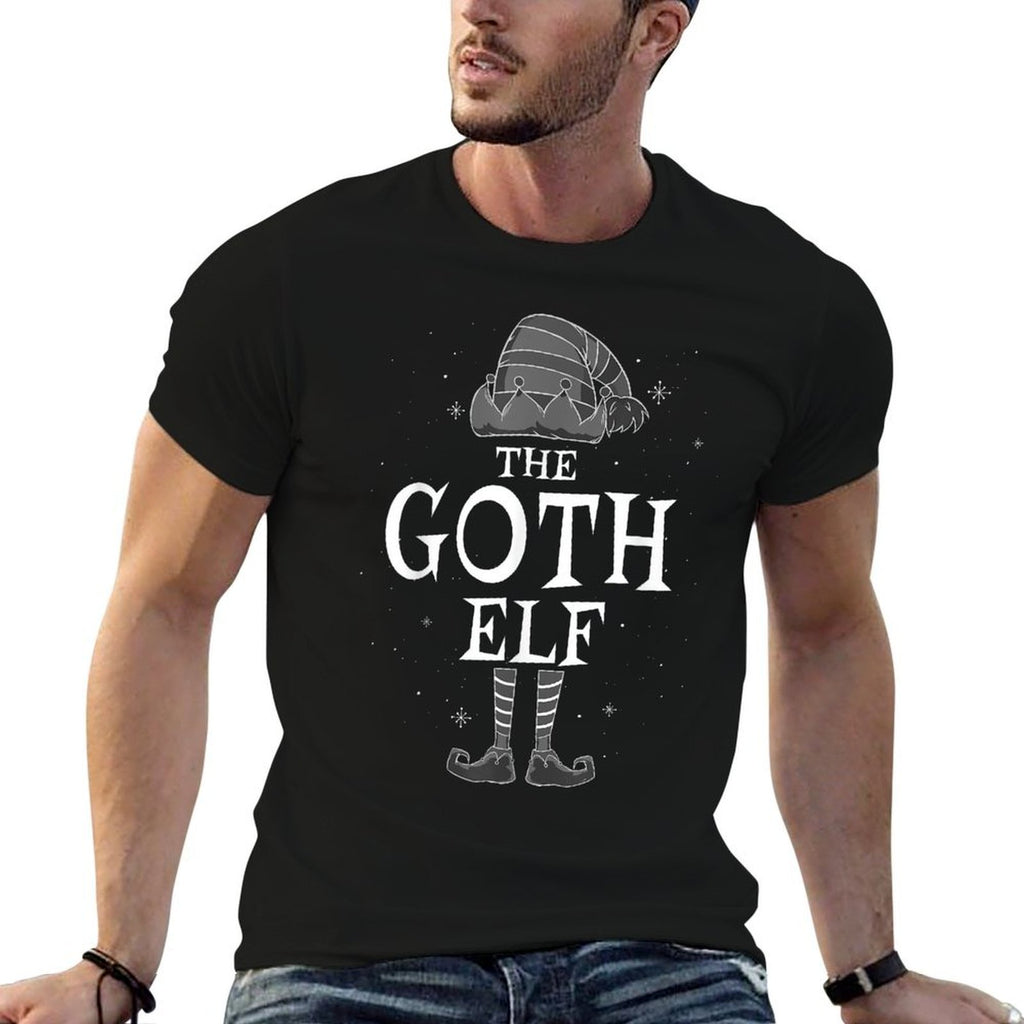 The Goth Elf Group Matching Family Christmas Gothic Funny  Versatile T-Shirt