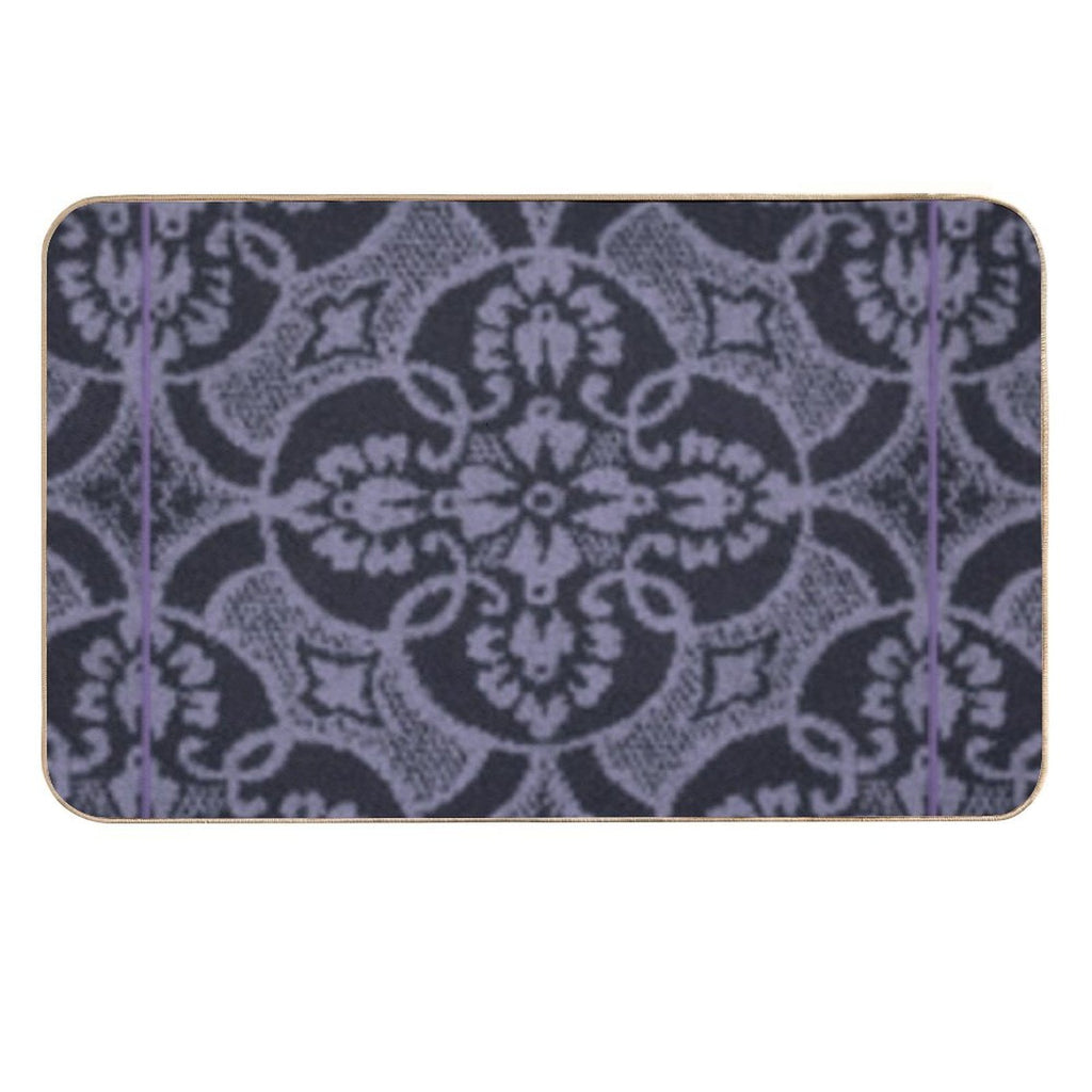 2023 New Digital Lavender Floral Pattern  Dirt-Trapping Bath Mat