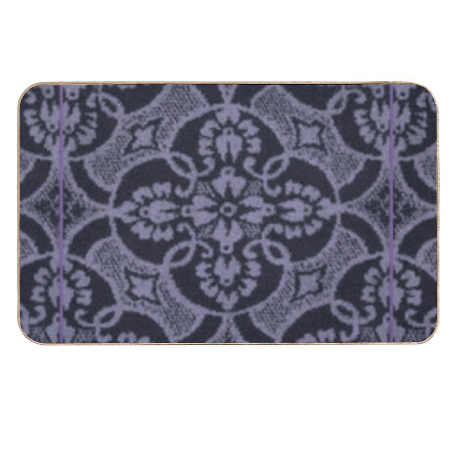 2023 New Digital Lavender Floral Pattern  Dirt-Trapping Bath Mat