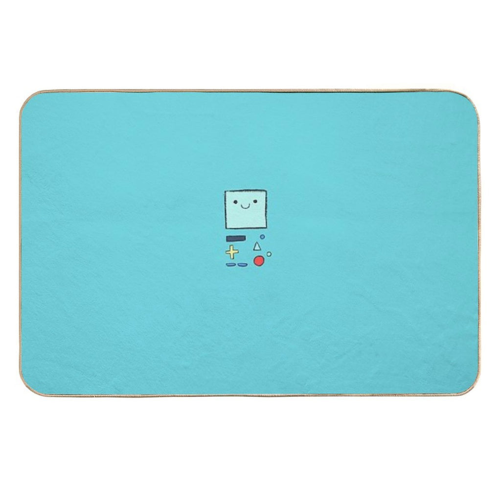 Cute, Handdrawn BMO  High-Traffic Bath Mat