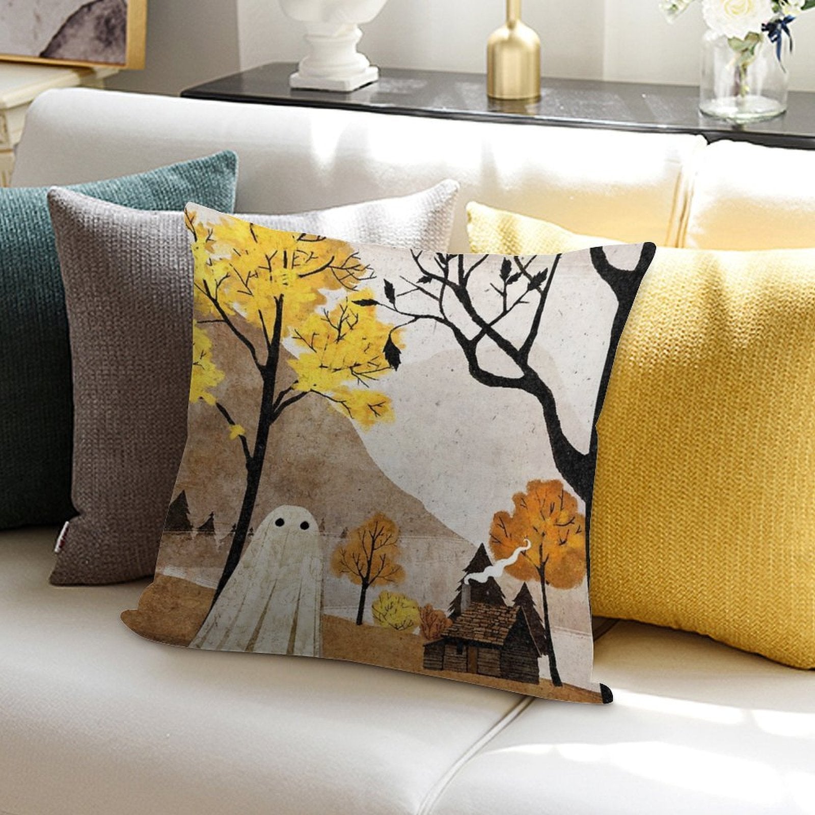 Walter in Autumn Soft Multiple Sizes Throw Pillow