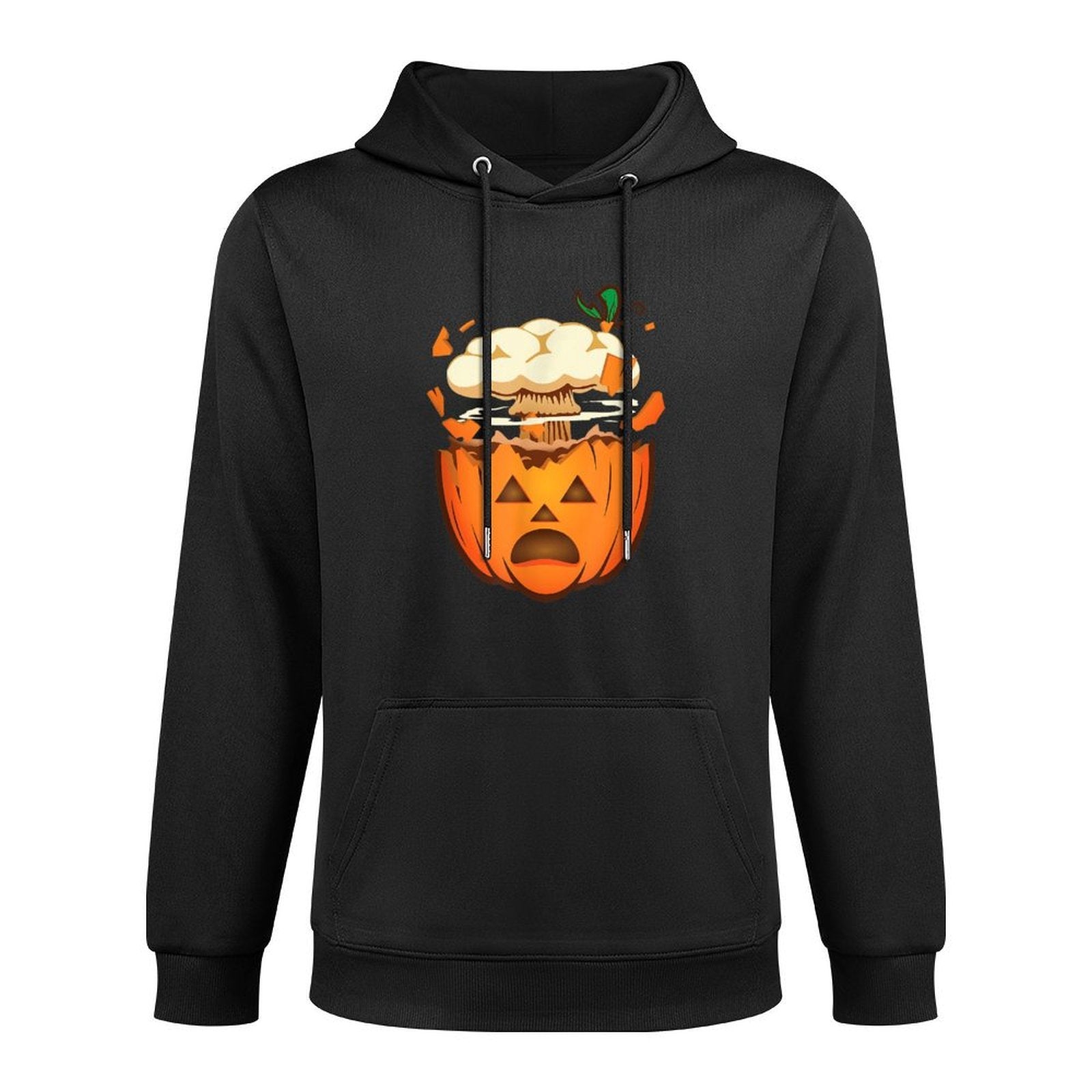 Funny Mind Blown Pumpkin for Halloween And Fall Versatile Streetwear Hoodie