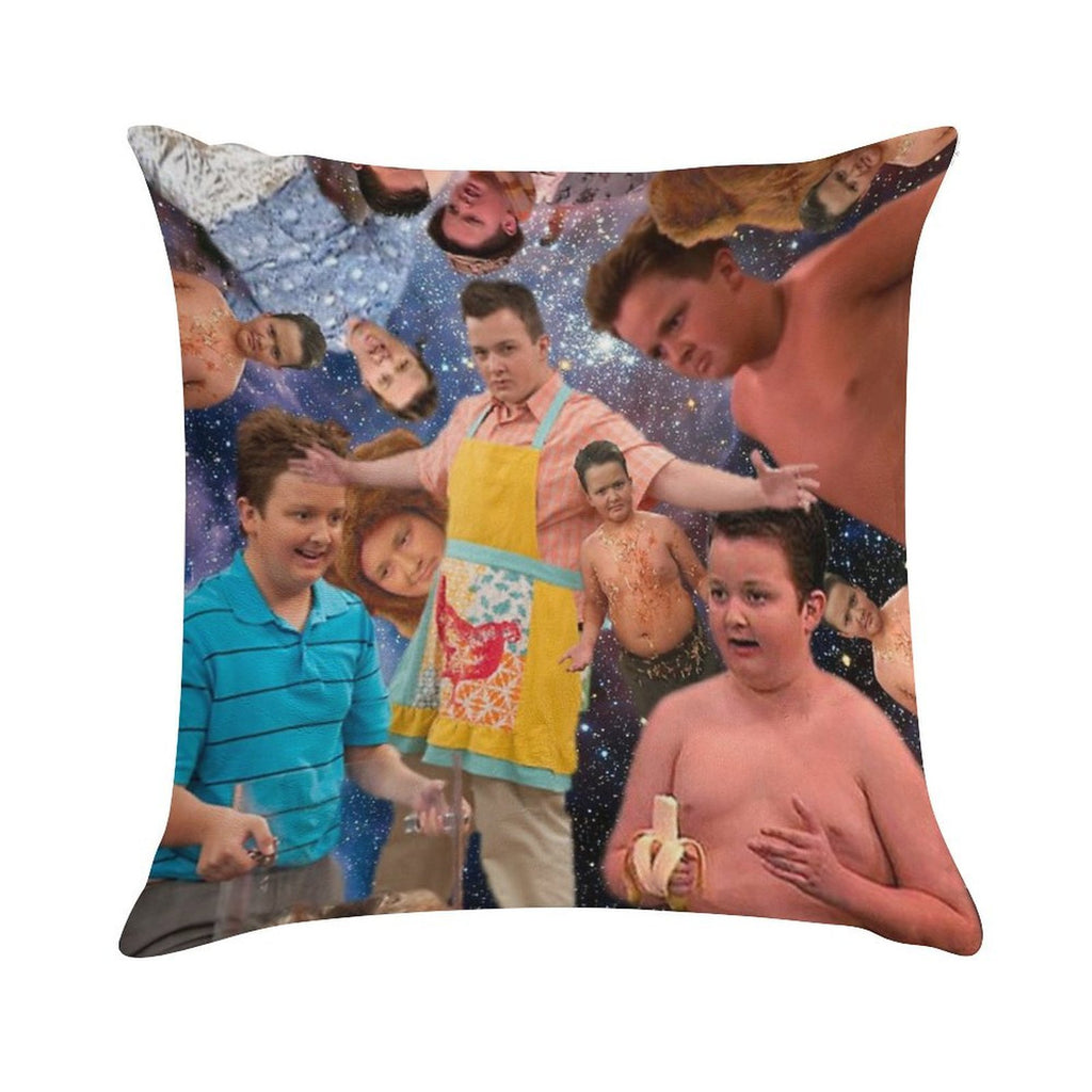 GIBBY! Soft Short Plush Fabric Throw Pillow