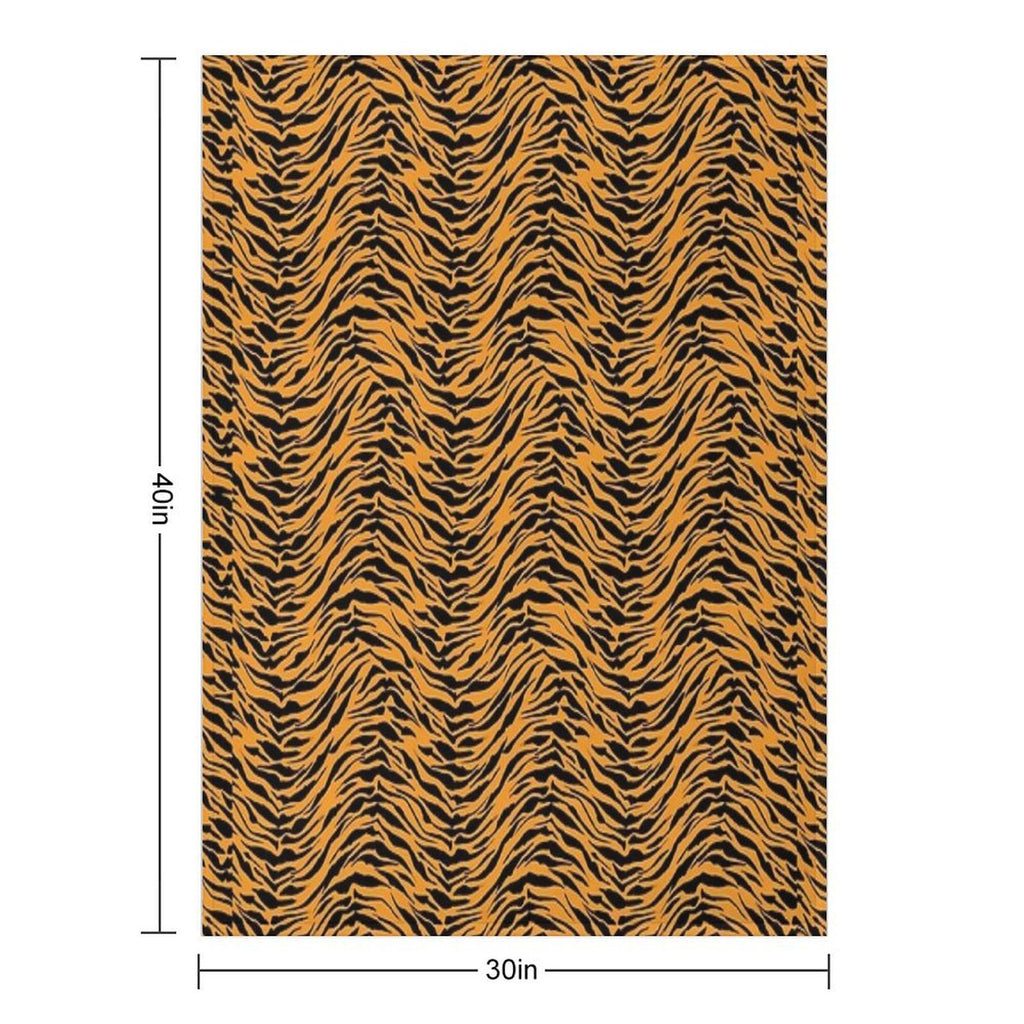 Tiger Skin Pattern Travel-friendly Throw Blanket