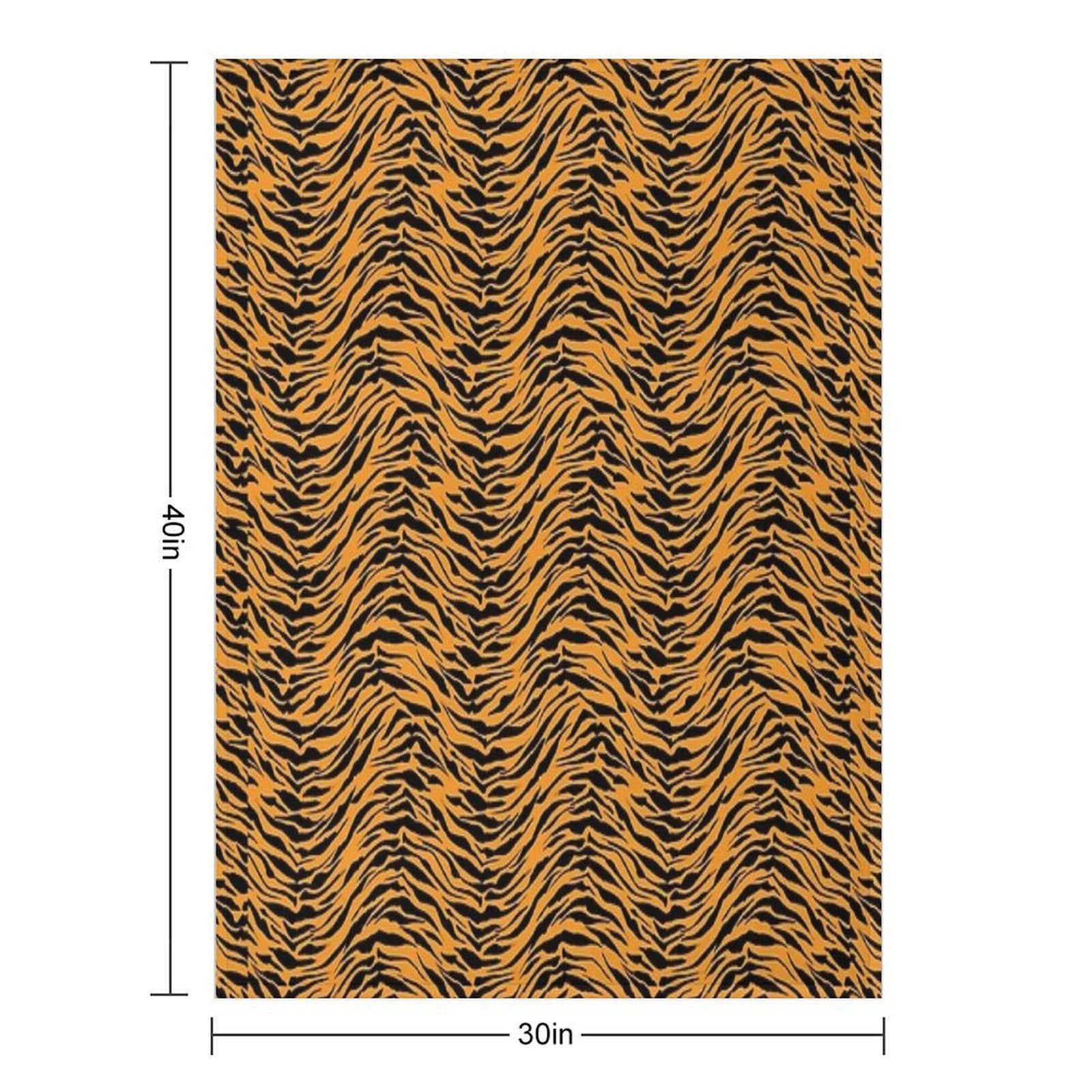 Tiger Skin Pattern Travel-friendly Throw Blanket