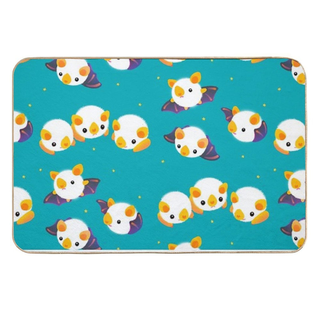 Honduran White Bat (Flying Mochi)  Absorbent Bath Mat