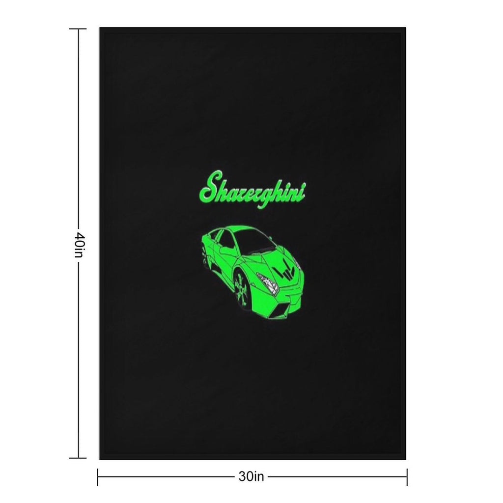 Sharerghini, Sharerghini Merch,sharerghini Green, Sharerghini Hoodie, Sharerghini T Shirt, Sharer Car, Share, Sustainable Throw Blanket