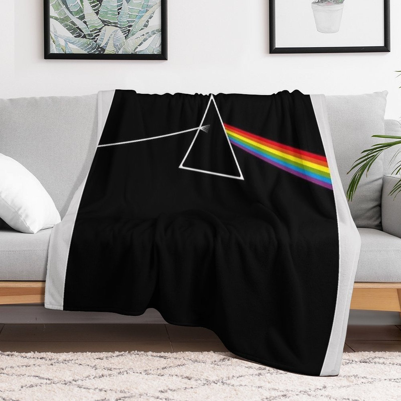 The Dark Side Of The Moon - PiinkFloyd List Album Songs  002 Gift-ready Throw Blanket