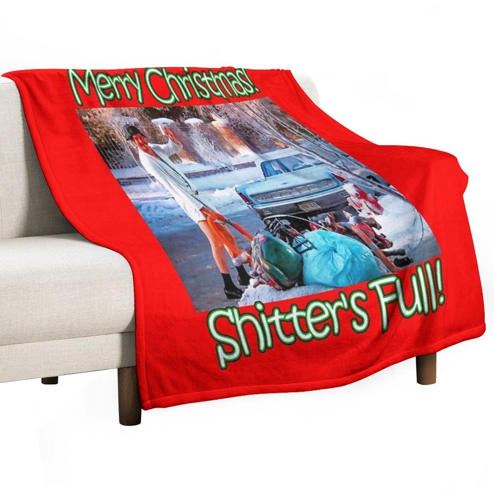 Cousin Eddie Shitters Full Versatility Throw Blanket