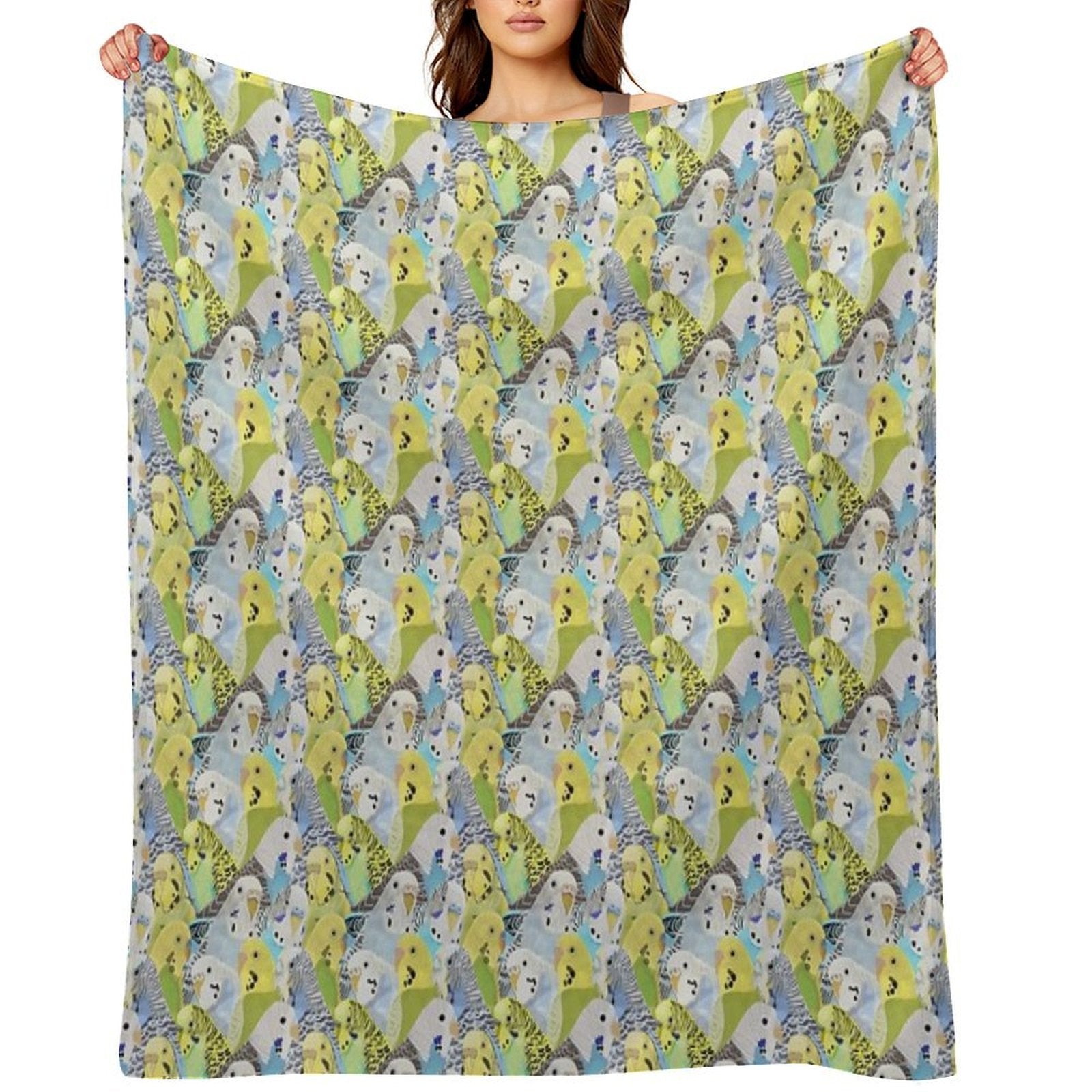 Budgie Parakeets All-season Throw Blanket