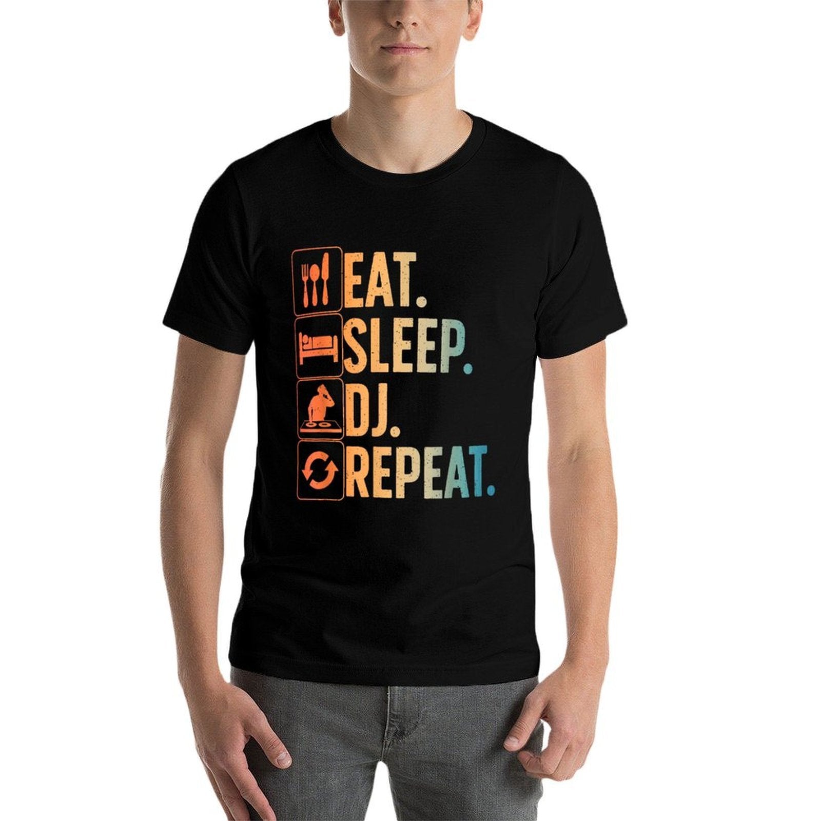 Cool DJ Art For Men Women Disc Jockey Music Producer EDM DJ  Vintage-inspired T-Shirt