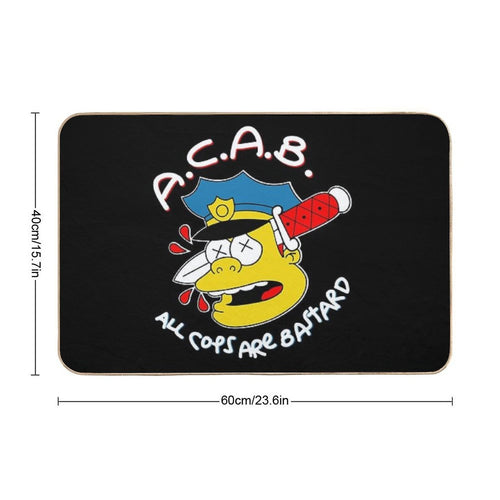 All Cops Are Bastards  Eco-Friendly Bath Mat