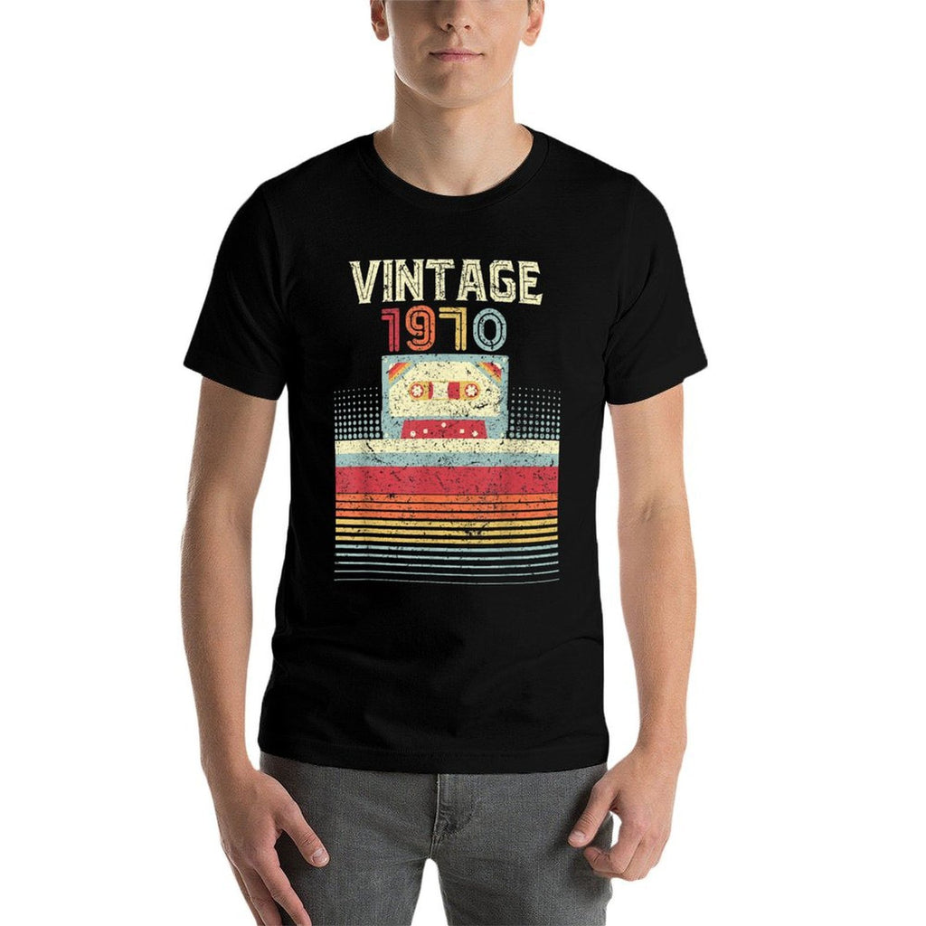 50th Birthday Gift. Classic, Vintage 1970  Rolled Sleeves T-Shirt