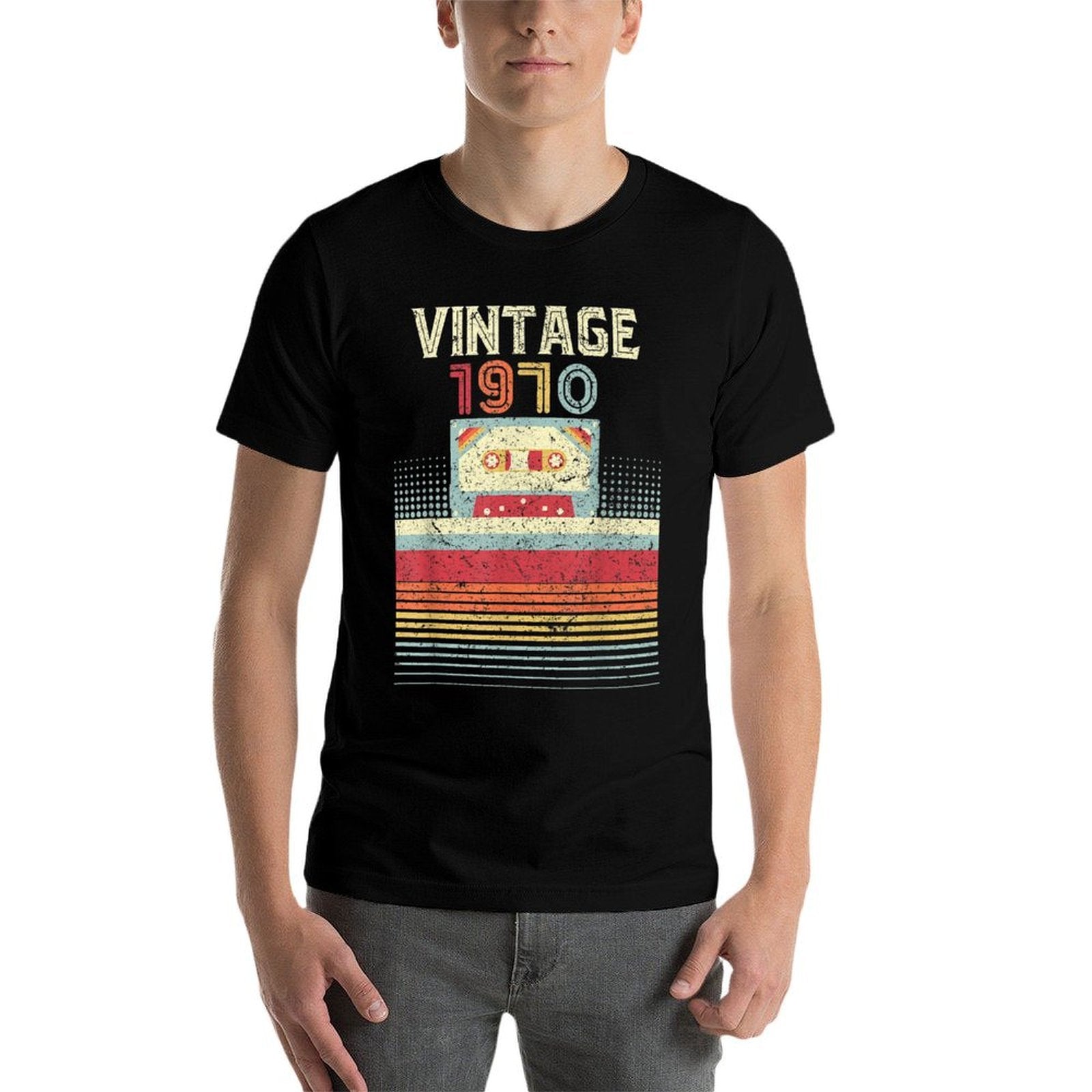 50th Birthday Gift. Classic, Vintage 1970  Rolled Sleeves T-Shirt