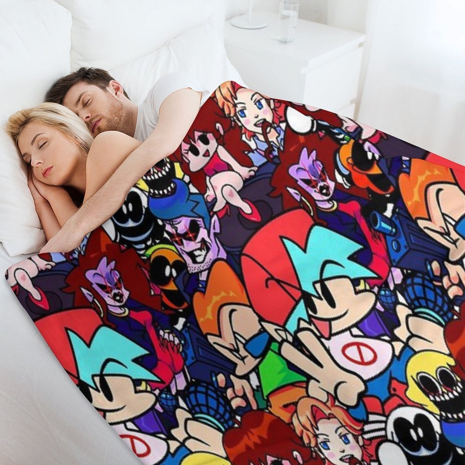 Friday Night Funkin Collage Multi-functional Throw Blanket