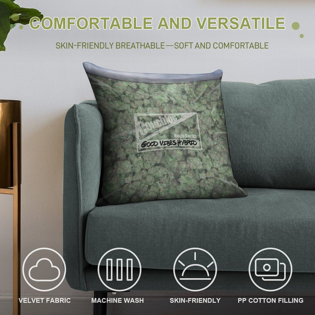The Big Bag of Weed Pillow Soft Gift Ready Throw Pillow