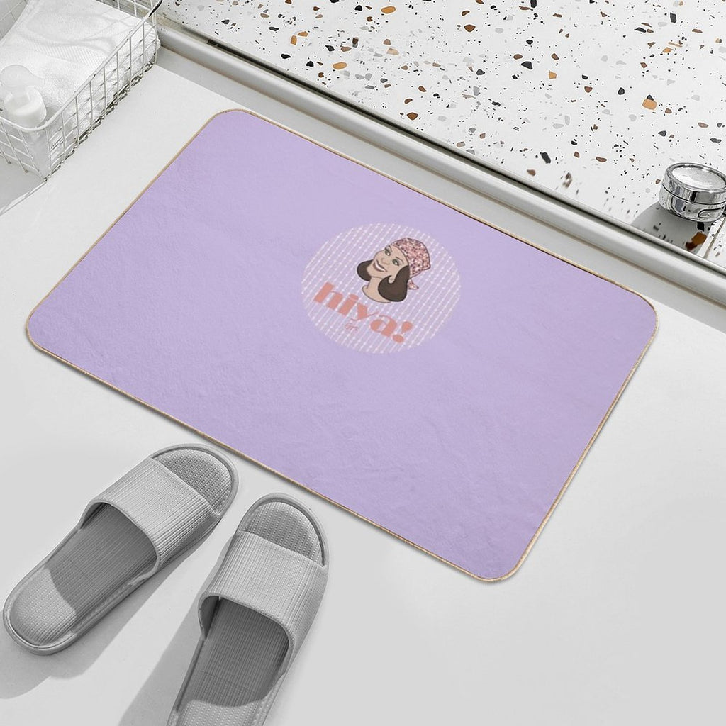 Hiya I  Fade-Resistant Bath Mat