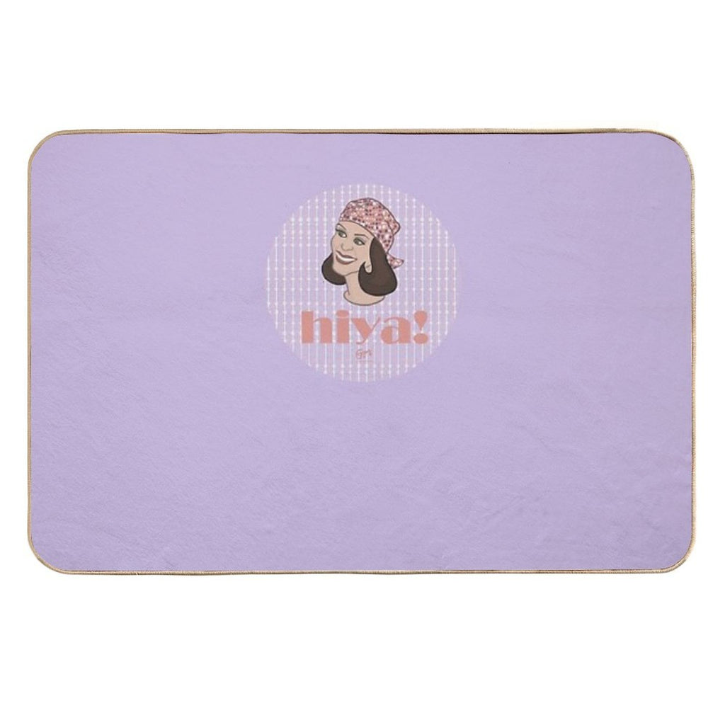 Hiya I  Fade-Resistant Bath Mat