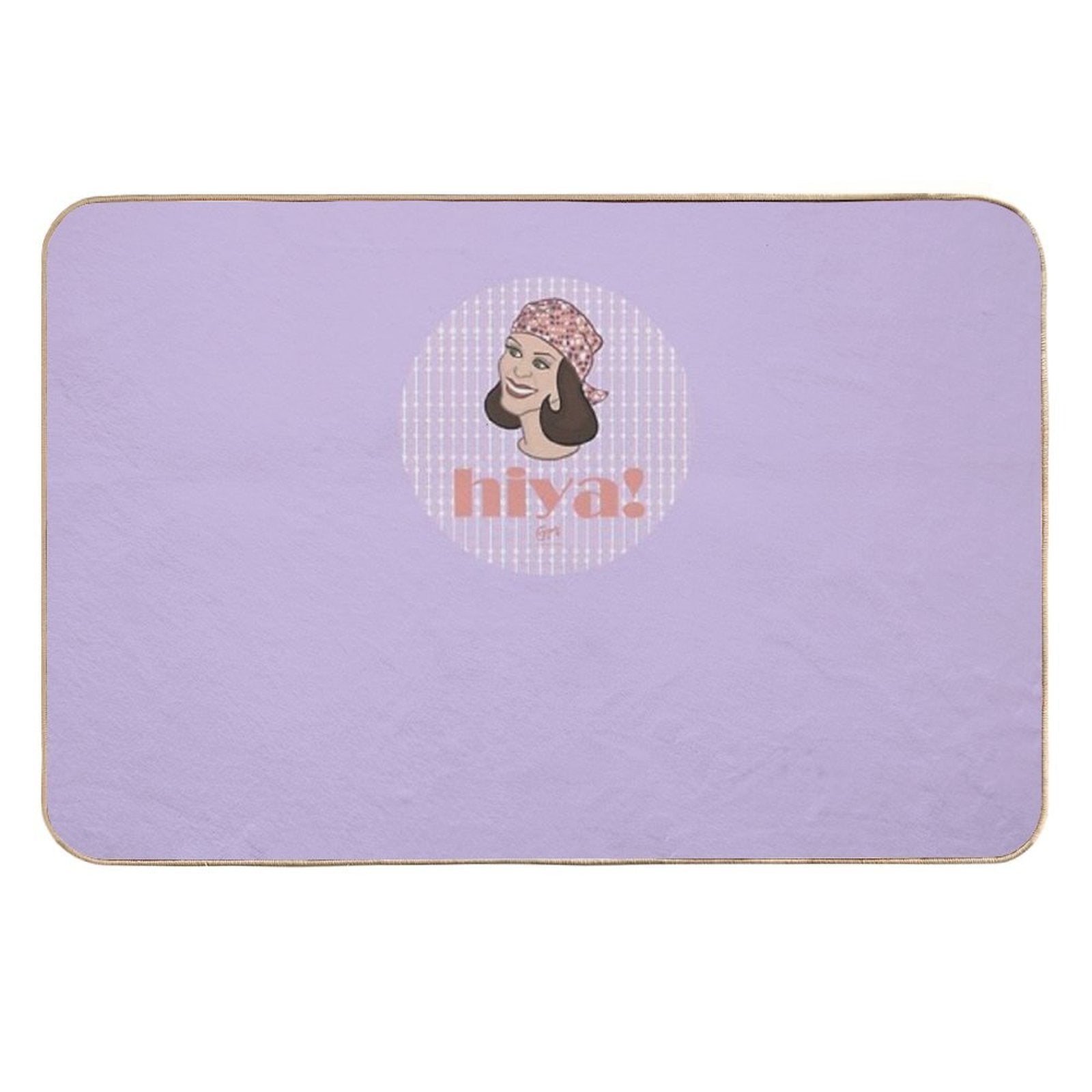 Hiya I  Fade-Resistant Bath Mat