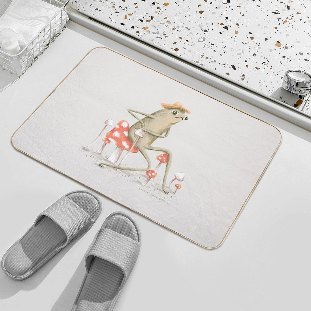 Awkward Toad  Repositionable Bath Mat