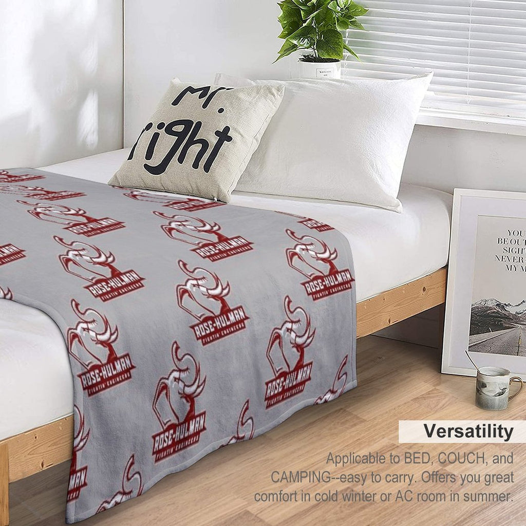 Engineers (Rose Hulman Fightin) Travel-friendly Throw Blanket