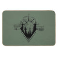 Nature Mountain Compass Geometric Graphics Shirt  Eco-Friendly Bath Mat