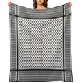 Palestinian Keffiyeh  Palestine Map Pattern Compact Throw Blanket