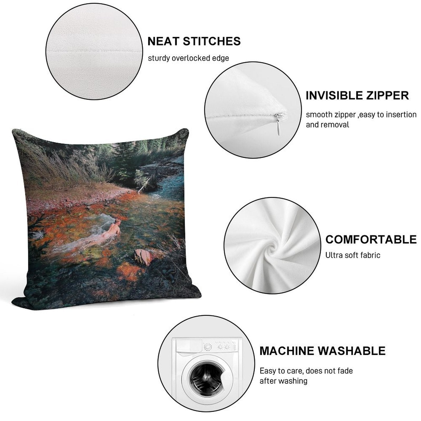 Valtteri Bottas Botass Soft Washable Throw Pillow