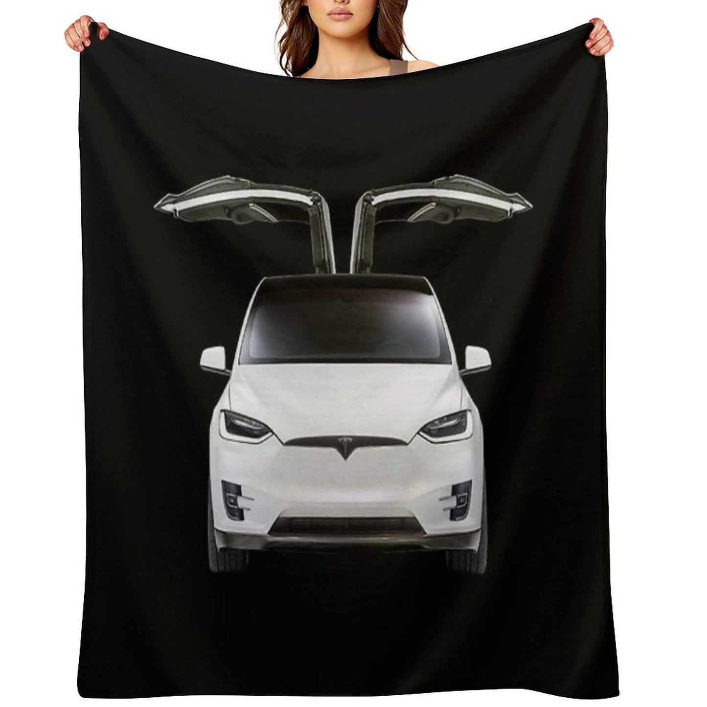 Model X, Tesla Model X Easy Care Throw Blanket