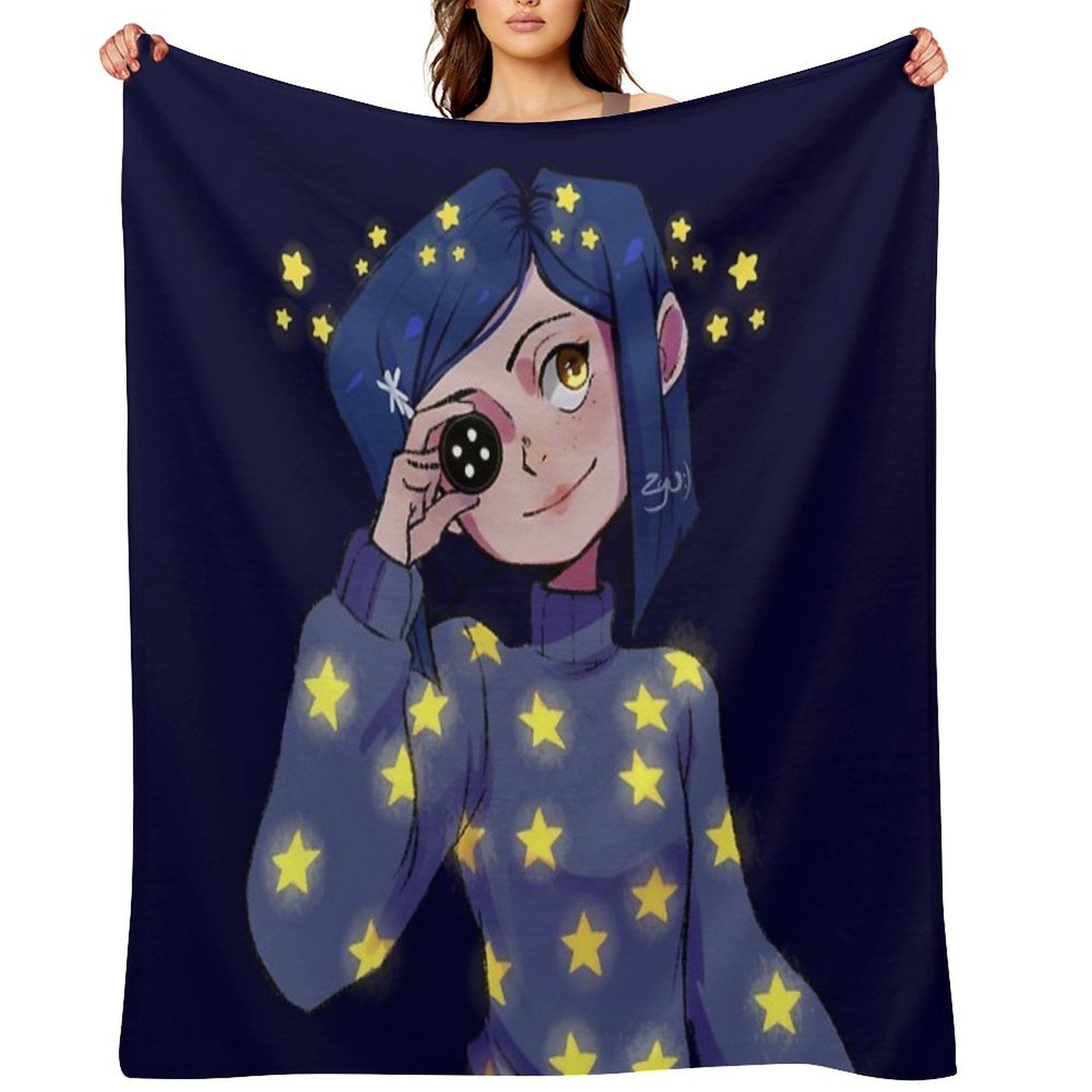 Coraline Shining Stars Versatility Throw Blanket