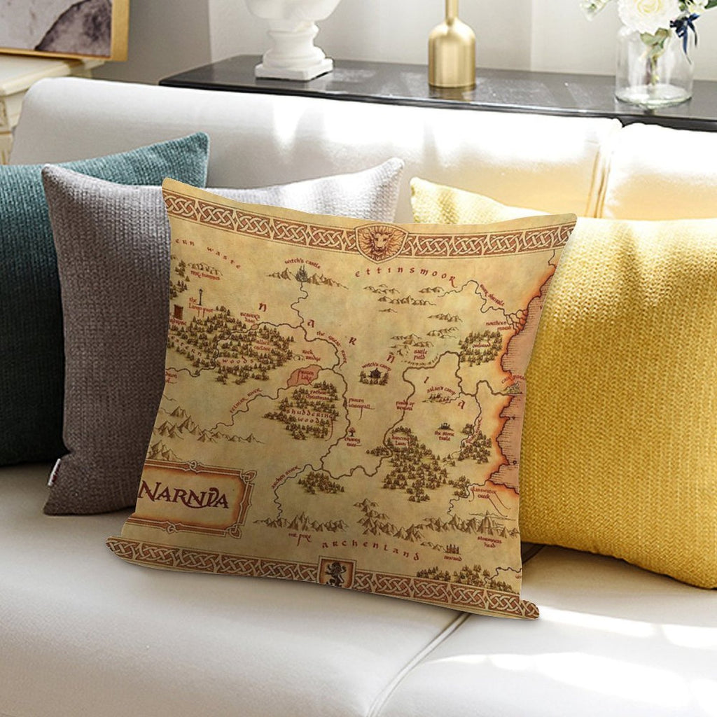 Map of Narnia Soft Multiple Sizes Throw Pillow