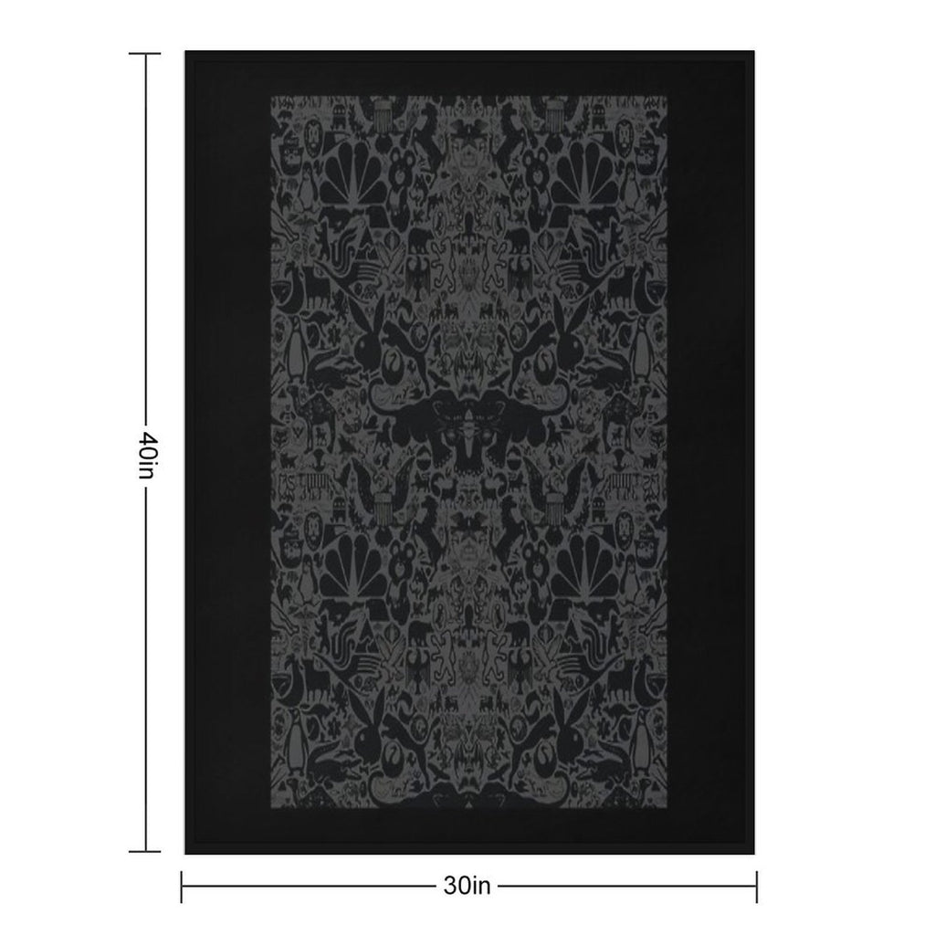 The Darkest Animal Wallpaper Easy Care Throw Blanket