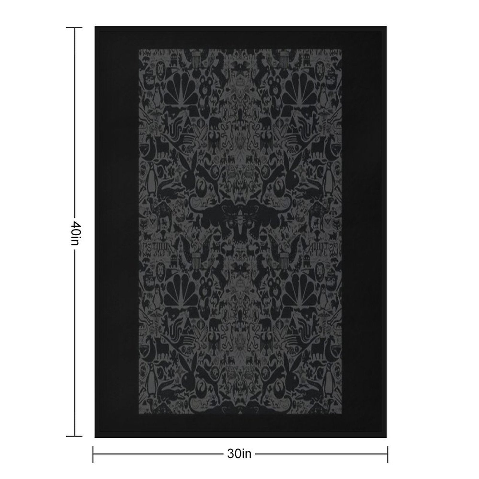 The Darkest Animal Wallpaper Easy Care Throw Blanket