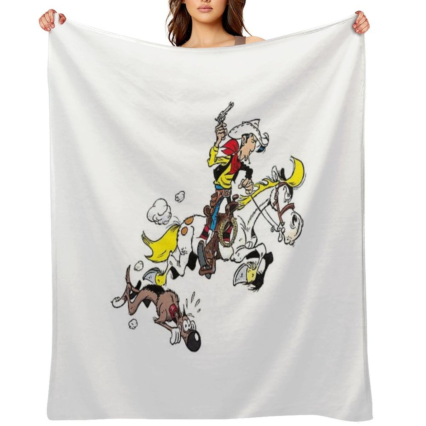 Lucky Luke Quick-dry Throw Blanket