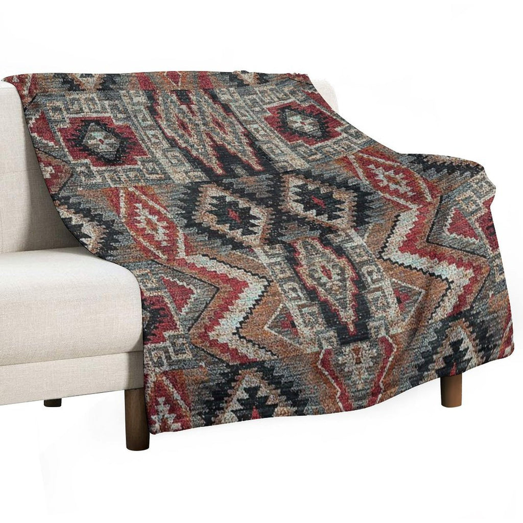 Abstract Design Wrinkle-free Throw Blanket